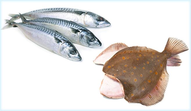Mackerel and flounder are fish that increase male potency